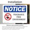 Signmission Fragrance Free Environment Sign With Symbol, 14 in W x Rectangle, Vinyl Decal OS-2PACK-NS-D-1014-L-12908 - alternate 2